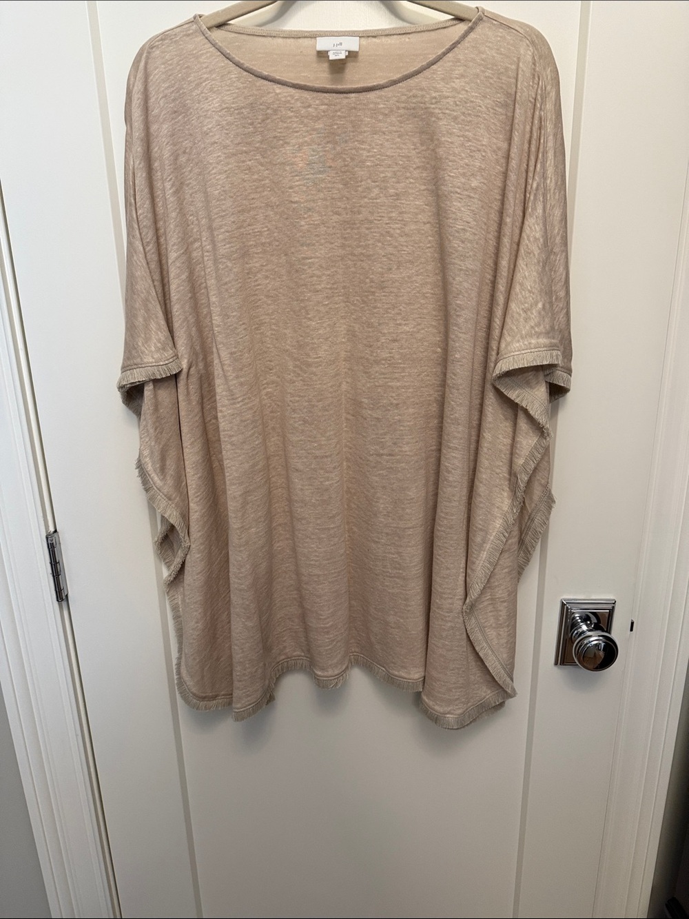 J. Jill Soft Beige Relaxed Crewneck Tunic